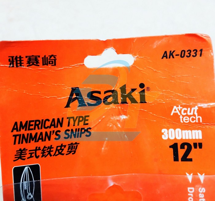 K&eacute;o cắt t&ocirc;n kiểu Mỹ 12"/300mm Asaki AK-0331  Asaki | Gi&aacute; rẻ nhất - C&ocirc;ng Ty TNHH Thương Mại Dịch Vụ Đạt T&acirc;m