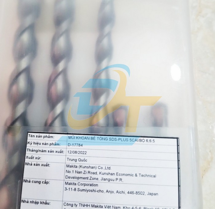 Bộ mũi khoan b&ecirc; t&ocirc;ng chu&ocirc;i g&agrave;i 5 chi tiết 6-12mm Makita D-17784  Makita | Gi&aacute; rẻ nhất - C&ocirc;ng Ty TNHH Thương Mại Dịch Vụ Đạt T&acirc;m