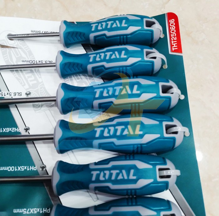 Bộ tua vít dẹp và bake 6 chi tiết Total THT250606 THT250606 Total | Giá rẻ nhất - Công Ty TNHH Thương Mại Dịch Vụ Đạt Tâm