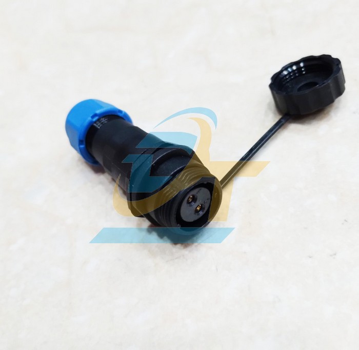 Đầu nối d&acirc;y chống nước 2 ch&acirc;n thẳng (Đực + C&aacute;i) SP13-2P  China | Gi&aacute; rẻ nhất - C&ocirc;ng Ty TNHH Thương Mại Dịch Vụ Đạt T&acirc;m