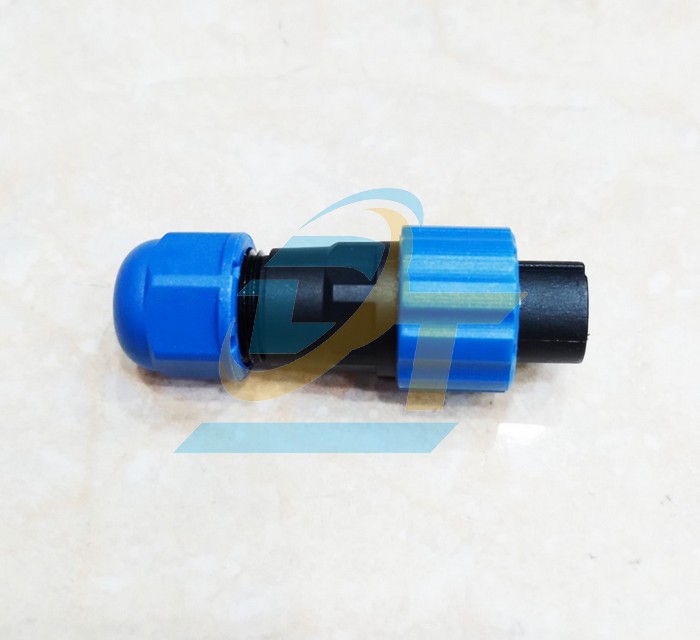 Đầu nối d&acirc;y chống nước 2 ch&acirc;n thẳng (Đực + C&aacute;i) SP13-2P  China | Gi&aacute; rẻ nhất - C&ocirc;ng Ty TNHH Thương Mại Dịch Vụ Đạt T&acirc;m