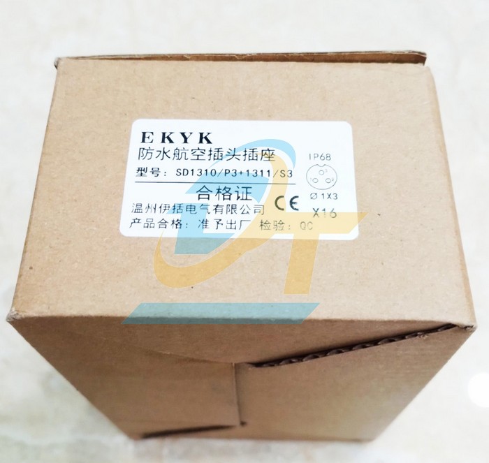 Đầu nối d&acirc;y chống nước 3 ch&acirc;n thẳng (Đực + C&aacute;i) SP13-3P  China | Gi&aacute; rẻ nhất - C&ocirc;ng Ty TNHH Thương Mại Dịch Vụ Đạt T&acirc;m