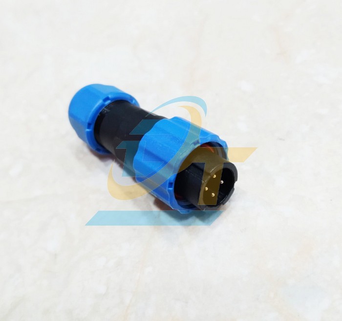 Đầu nối dây chống nước 4 chân thẳng (Đực + Cái) SP13-4P  China | Giá rẻ nhất - Công Ty TNHH Thương Mại Dịch Vụ Đạt Tâm