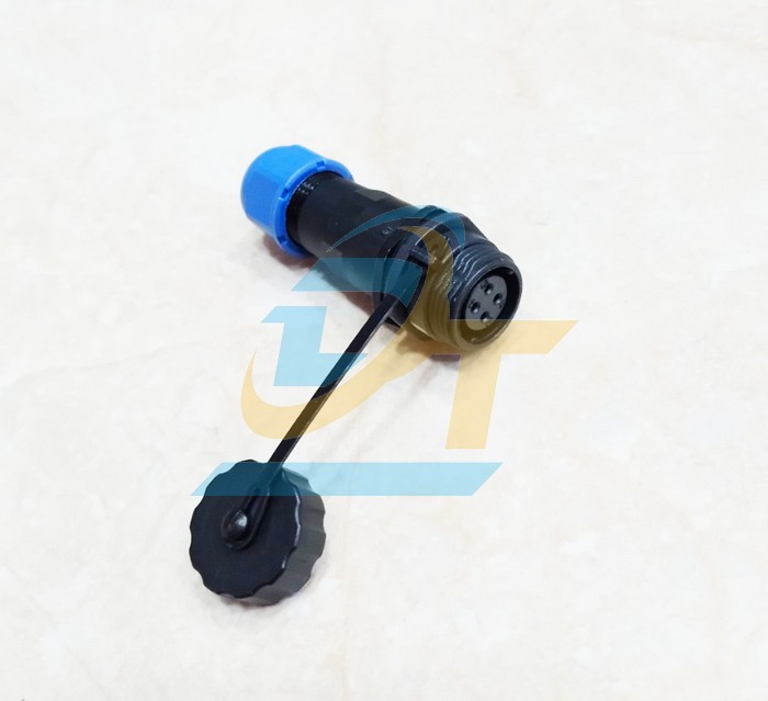 Đầu nối dây chống nước 4 chân thẳng (Đực + Cái) SP13-4P  China | Giá rẻ nhất - Công Ty TNHH Thương Mại Dịch Vụ Đạt Tâm