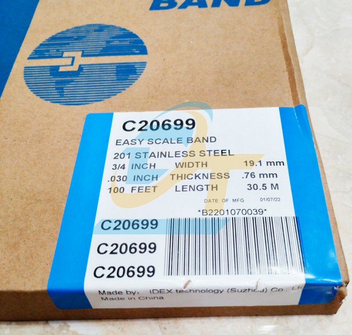 Dây đai inox 201 3/4" (19.1mmx76mmx30.5m) BAND-IT C20699  BAND-IT | Giá rẻ nhất - Công Ty TNHH Thương Mại Dịch Vụ Đạt Tâm