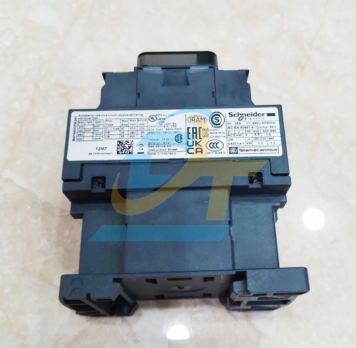 Khởi động từ 3P 12A 220V (1NO+1NC) Schneider LC1D12M7 LC1D12M7 SCHNEIDER | Gi&aacute; rẻ nhất - C&ocirc;ng Ty TNHH Thương Mại Dịch Vụ Đạt T&acirc;m