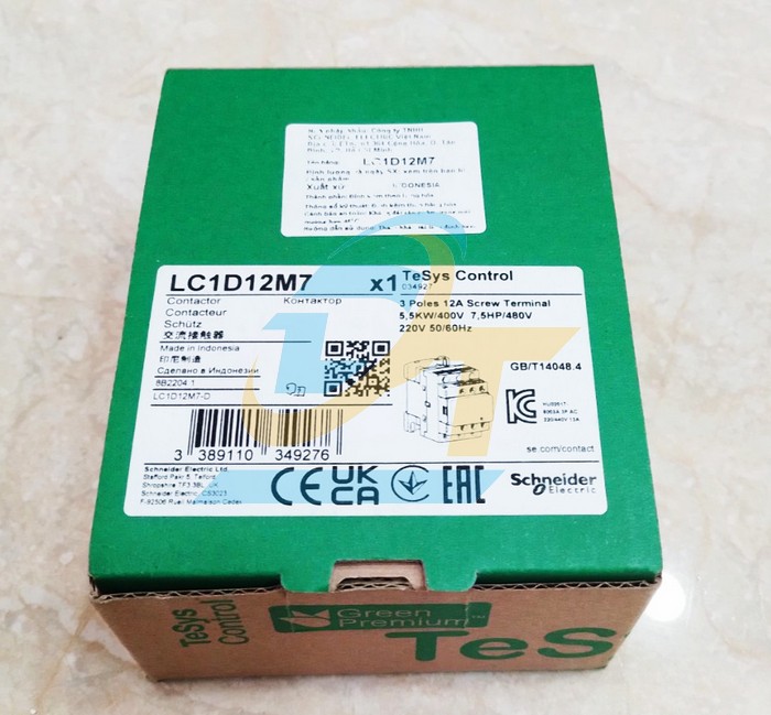 Khởi động từ 3P 12A 220V (1NO+1NC) Schneider LC1D12M7 LC1D12M7 SCHNEIDER | Gi&aacute; rẻ nhất - C&ocirc;ng Ty TNHH Thương Mại Dịch Vụ Đạt T&acirc;m