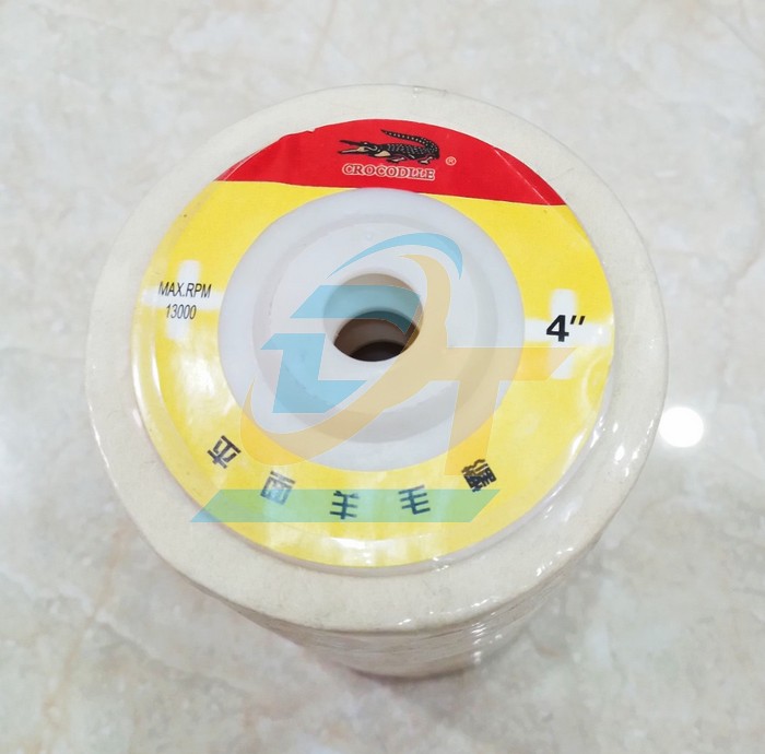 Nỉ trắng đ&aacute;nh b&oacute;ng 4"/100mm C&aacute; sấu (loại mỏng)  China | Gi&aacute; rẻ nhất - C&ocirc;ng Ty TNHH Thương Mại Dịch Vụ Đạt T&acirc;m