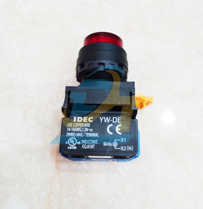 Nút nhấn nhả có đèn 220V phi 22 màu đỏ Idec YW1L-M2E10QM3R (1NO)  IDEC | Giá rẻ nhất - Công Ty TNHH Thương Mại Dịch Vụ Đạt Tâm