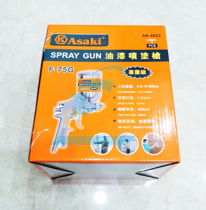 Súng phun sơn 400ml Asaki AK-4023 AK-4023 Asaki | Giá rẻ nhất - Công Ty TNHH Thương Mại Dịch Vụ Đạt Tâm