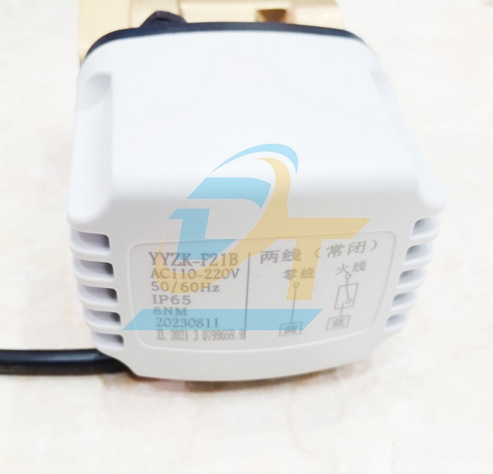 Van bi đồng xoay điều khiển bằng điện 220V DN50  China | Giá rẻ nhất - Công Ty TNHH Thương Mại Dịch Vụ Đạt Tâm