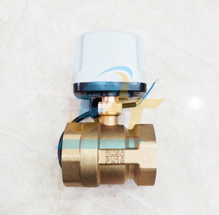 Van bi đồng xoay điều khiển bằng điện 220V DN50  China | Giá rẻ nhất - Công Ty TNHH Thương Mại Dịch Vụ Đạt Tâm