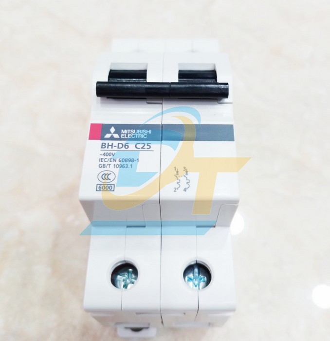 Cầu dao tự động MCB Mitsubishi BH-D6 (Type C N) 2P 25A 6kA  MITSUBISHI | Giá rẻ nhất - Công Ty TNHH Thương Mại Dịch Vụ Đạt Tâm