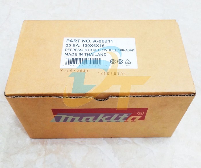 Đ&aacute; m&agrave;i sắt 100x6x16mm Makita A-80911  Makita | Gi&aacute; rẻ nhất - C&ocirc;ng Ty TNHH Thương Mại Dịch Vụ Đạt T&acirc;m