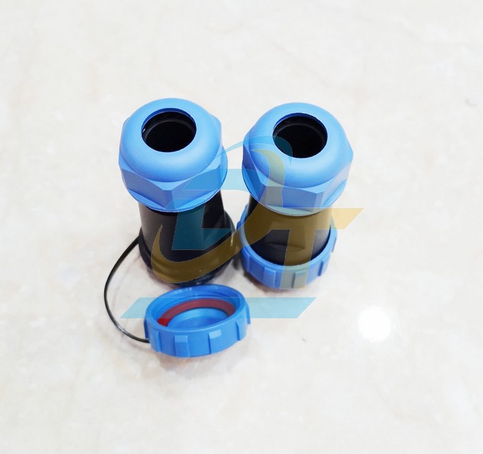 Đầu nối dây chống nước 12 chân thẳng (Đực + Cái) SP21-12P  China | Giá rẻ nhất - Công Ty TNHH Thương Mại Dịch Vụ Đạt Tâm