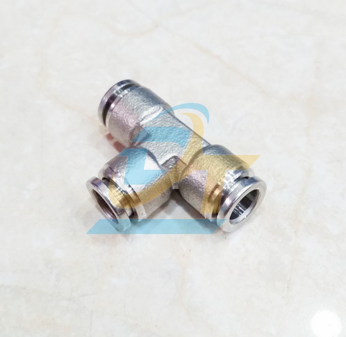 Đầu nối hơi chữ T inox 304 phi 8mm IPE08  China | Giá rẻ nhất - Công Ty TNHH Thương Mại Dịch Vụ Đạt Tâm