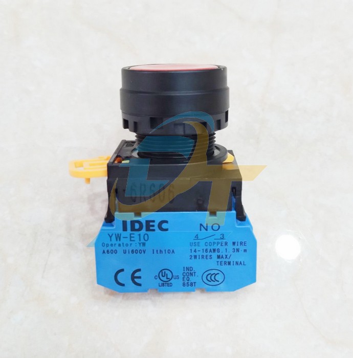 Nút nhấn nhả không đèn phi 22 màu đỏ Idec YW1B-M1E01R (1NO) YW1B-M1E01R IDEC | Giá rẻ nhất - Công Ty TNHH Thương Mại Dịch Vụ Đạt Tâm
