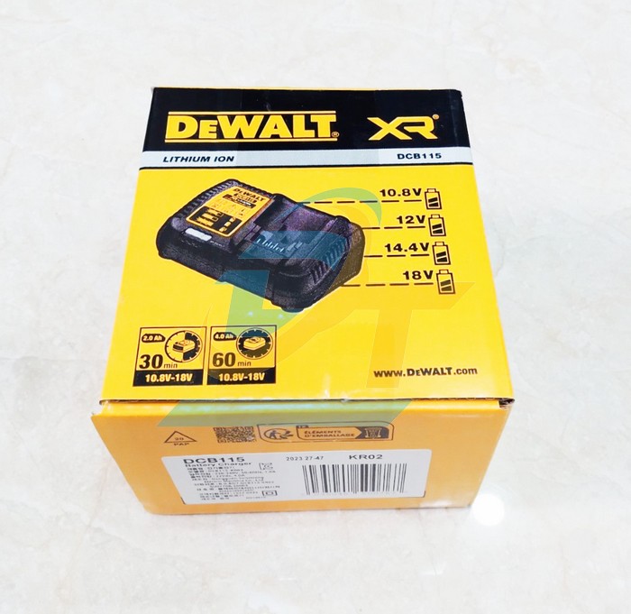 Sạc đa năng 10.8V-18V Dewalt DCB115-KR DCB115-KR DEWALT | Gi&aacute; rẻ nhất - C&ocirc;ng Ty TNHH Thương Mại Dịch Vụ Đạt T&acirc;m