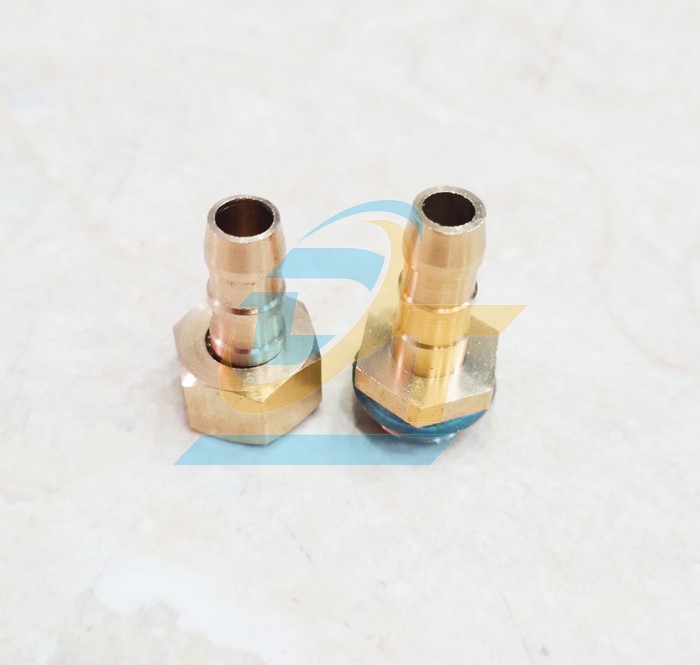 Bộ ép đầu dây máy rửa xe đồng thau đuôi chuột 8.5mm - Ren 13mm (Đầu đực - Cái + Áo ép)  VietNam | Giá rẻ nhất - Công Ty TNHH Thương Mại Dịch Vụ Đạt Tâm