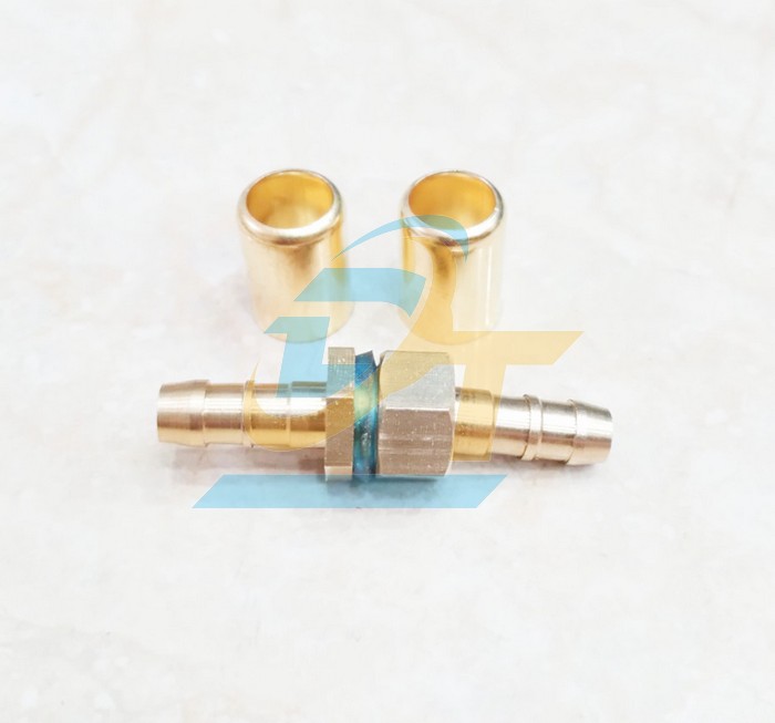Bộ ép đầu dây máy rửa xe đồng thau đuôi chuột 8.5mm - Ren 13mm (Đầu đực - Cái + Áo ép)  VietNam | Giá rẻ nhất - Công Ty TNHH Thương Mại Dịch Vụ Đạt Tâm