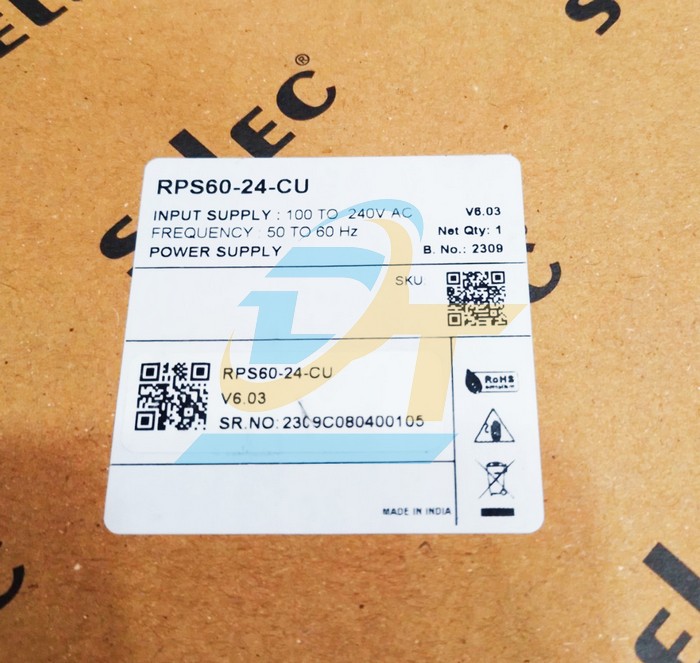 Bộ nguồn 24V 2.5A 60W Selec RPS60-24-CU  SELEC | Giá rẻ nhất - Công Ty TNHH Thương Mại Dịch Vụ Đạt Tâm