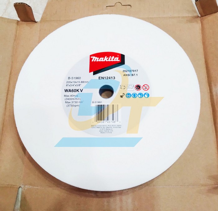 Đ&aacute; m&agrave;i tinh cho m&aacute;y m&agrave;i 2 đ&aacute; 205x19x15.88mm Makita B-51960 B-51960 Makita | Gi&aacute; rẻ nhất - C&ocirc;ng Ty TNHH Thương Mại Dịch Vụ Đạt T&acirc;m