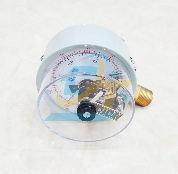 Đồng hồ đo áp suất 3 kim 100mm -76-0cmHg Yamaki (Chân đứng ren 21mm)  YAMAKI | Giá rẻ nhất - Công Ty TNHH Thương Mại Dịch Vụ Đạt Tâm