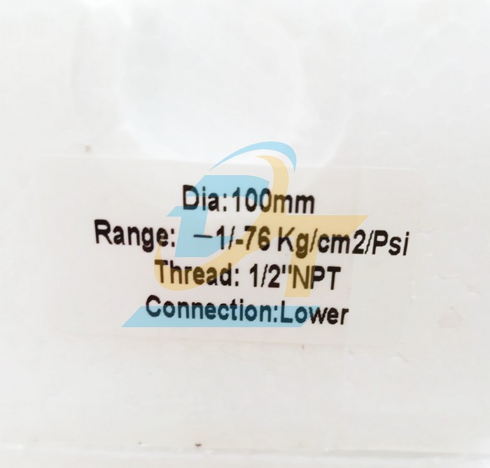 Đồng hồ đo áp suất 3 kim 100mm -76-0cmHg Yamaki (Chân đứng ren 21mm)  YAMAKI | Giá rẻ nhất - Công Ty TNHH Thương Mại Dịch Vụ Đạt Tâm