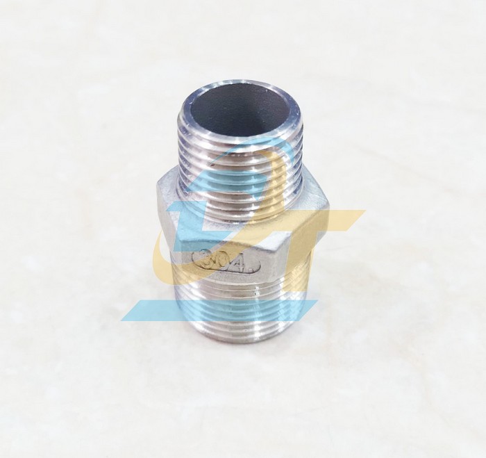 Nối 2 đầu ren ngoài (Kép giảm) inox 304 phi 27-21  VietNam | Giá rẻ nhất - Công Ty TNHH Thương Mại Dịch Vụ Đạt Tâm