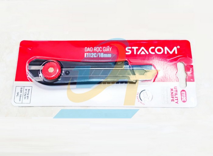 Dao rọc giấy công nhiệp 18mm Stacom E112C  STACOM | Giá rẻ nhất - Công Ty TNHH Thương Mại Dịch Vụ Đạt Tâm