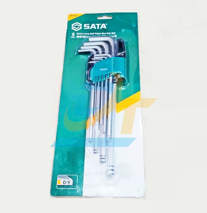 Bộ lục gi&aacute;c bi d&agrave;i 9 chi tiết 1.5-10mm Sata 09101A  SATA | Gi&aacute; rẻ nhất - C&ocirc;ng Ty TNHH Thương Mại Dịch Vụ Đạt T&acirc;m