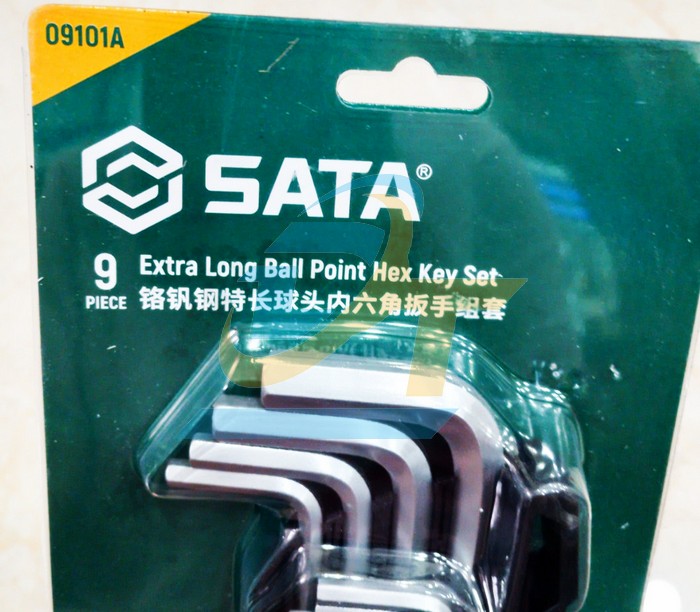 Bộ lục gi&aacute;c bi d&agrave;i 9 chi tiết 1.5-10mm Sata 09101A  SATA | Gi&aacute; rẻ nhất - C&ocirc;ng Ty TNHH Thương Mại Dịch Vụ Đạt T&acirc;m
