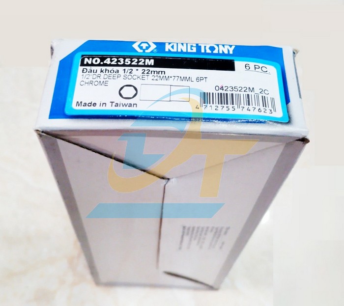 Đầu tuýp dài 1/2'' ra lục giác 22mm Kingtony 423522M  KingTony | Giá rẻ nhất - Công Ty TNHH Thương Mại Dịch Vụ Đạt Tâm