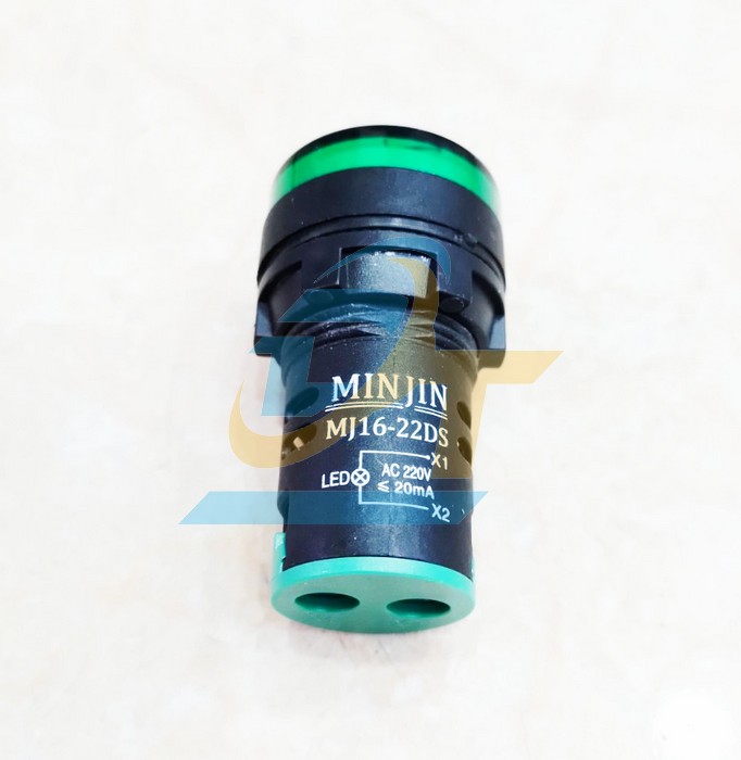 Đ&egrave;n b&aacute;o pha 220V phi 22 m&agrave;u xanh l&aacute; Minjin MJ16-22DS MJ16-22DS MINJIN | Gi&aacute; rẻ nhất - C&ocirc;ng Ty TNHH Thương Mại Dịch Vụ Đạt T&acirc;m