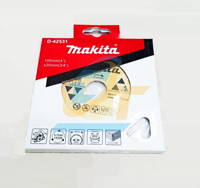 Lưỡi cắt kim cương 105x20mm Makita D-42531 D-42531 Makita | Giá rẻ nhất - Công Ty TNHH Thương Mại Dịch Vụ Đạt Tâm