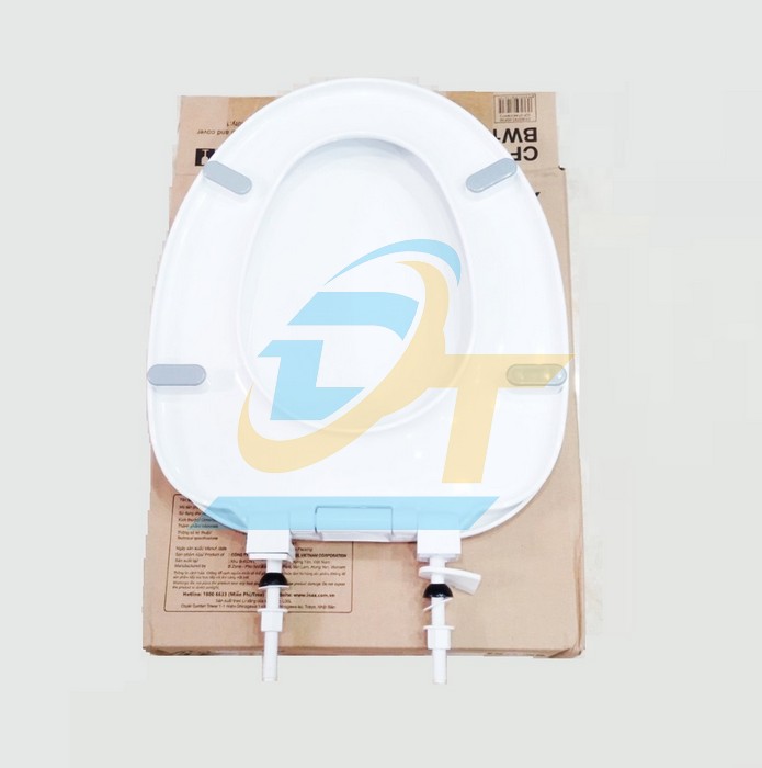 Nắp bồn cầu nhựa Inax CF-37AKV/BW1 - Rơi không êm CF-37AKV/BW1 INAX | Giá rẻ nhất - Công Ty TNHH Thương Mại Dịch Vụ Đạt Tâm