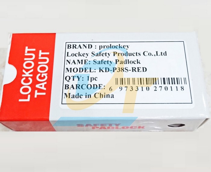 Ổ kh&oacute;a an to&agrave;n Nylon c&ugrave;m th&eacute;p 38mm Prolockey KD-P38S-RED KD-P38S-RED PROLOCKEY | Gi&aacute; rẻ nhất - C&ocirc;ng Ty TNHH Thương Mại Dịch Vụ Đạt T&acirc;m