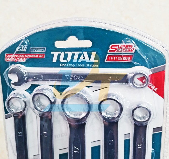 Bộ cờ l&ecirc; v&ograve;ng miệng 6 chi tiết 8-17mm Total THT102266  Total | Gi&aacute; rẻ nhất - C&ocirc;ng Ty TNHH Thương Mại Dịch Vụ Đạt T&acirc;m