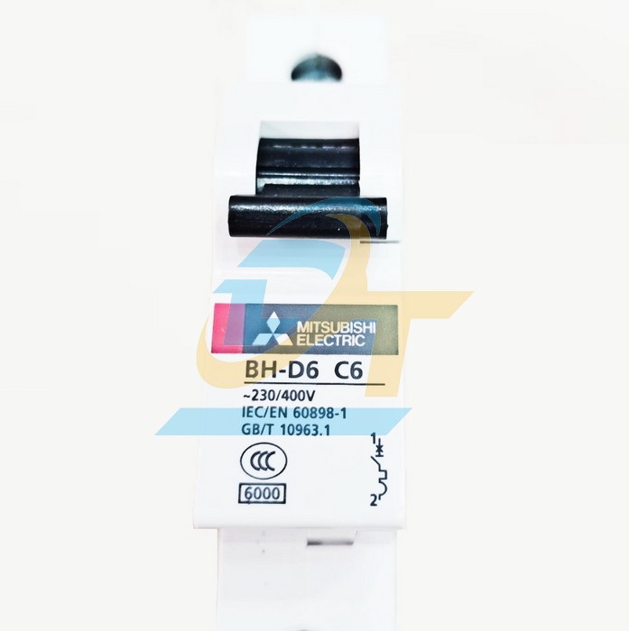 Cầu dao tự động MCB Mitsubishi BH-D6 (Type C N) 1P 6A 6kA  MITSUBISHI | Giá rẻ nhất - Công Ty TNHH Thương Mại Dịch Vụ Đạt Tâm