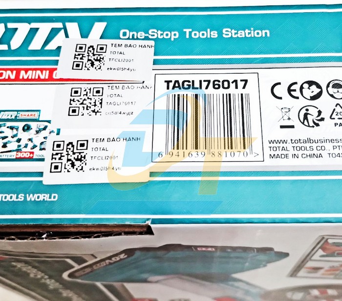 Máy cắt và mài mini dùng pin 20V Total TAGLI76017 (Kèm 1 Pin 2.0Ah + 1 Sạc)  Total | Giá rẻ nhất - Công Ty TNHH Thương Mại Dịch Vụ Đạt Tâm