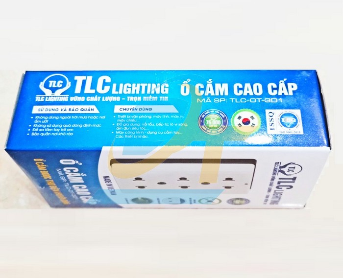 Ổ cắm 3 lỗ 2 chấu TLC TLC-OT-3D1  TLC | Gi&aacute; rẻ nhất - C&ocirc;ng Ty TNHH Thương Mại Dịch Vụ Đạt T&acirc;m