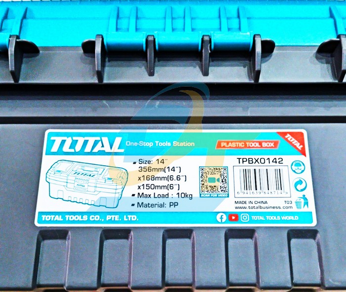 Thùng đồ nghề 14" (356x168x150mm) khóa kim loại Total TPBX0142  Total | Giá rẻ nhất - Công Ty TNHH Thương Mại Dịch Vụ Đạt Tâm