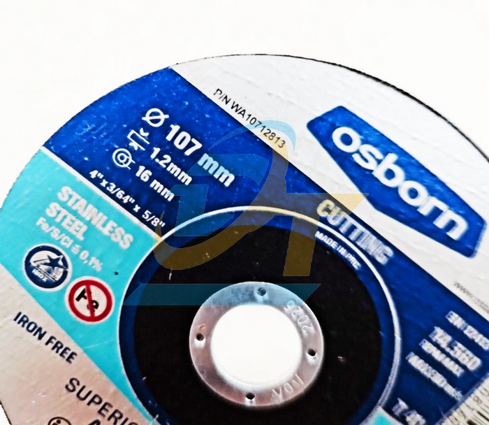 Đ&aacute; cắt AS 60 T INOX-BF Osborn 107x1.2x16mm  OSBORN | Gi&aacute; rẻ nhất - C&ocirc;ng Ty TNHH Thương Mại Dịch Vụ Đạt T&acirc;m