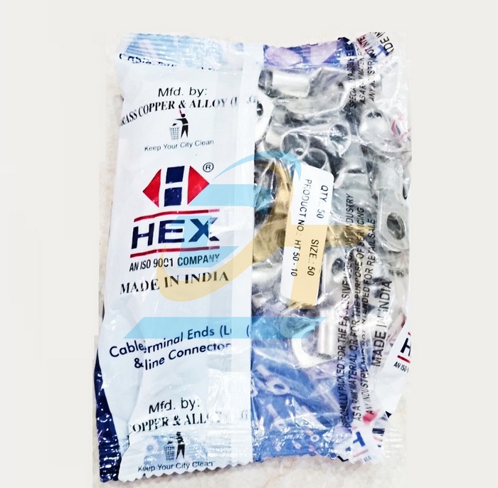 Đầu cos bít Hex HT 50-10  HEX | Giá rẻ nhất - Công Ty TNHH Thương Mại Dịch Vụ Đạt Tâm