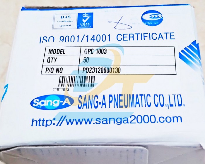 Đầu nối hơi thẳng ren ngo&agrave;i 17 ống 10 Sang-A GPC1003  SANG-A | Gi&aacute; rẻ nhất - C&ocirc;ng Ty TNHH Thương Mại Dịch Vụ Đạt T&acirc;m