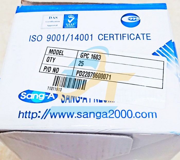 Đầu nối hơi thẳng ren ngo&agrave;i 17 ống 16 Sang-A GPC1603  SANG-A | Gi&aacute; rẻ nhất - C&ocirc;ng Ty TNHH Thương Mại Dịch Vụ Đạt T&acirc;m