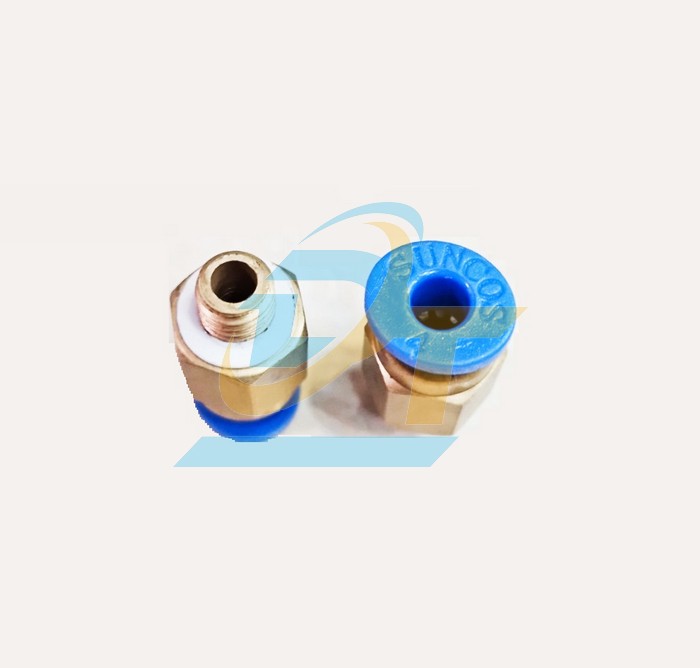 Đầu nối hơi thẳng ren ngoài M6 ống 4 Suncos PC4-M6  Suncos | Giá rẻ nhất - Công Ty TNHH Thương Mại Dịch Vụ Đạt Tâm