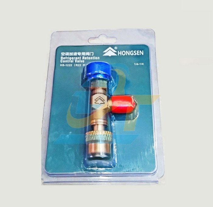Van nạp gas R22/R404A/R407C (Out 1/4" - in 1/4") Hongsen HS-1222  HONGSEN | Gi&aacute; rẻ nhất - C&ocirc;ng Ty TNHH Thương Mại Dịch Vụ Đạt T&acirc;m