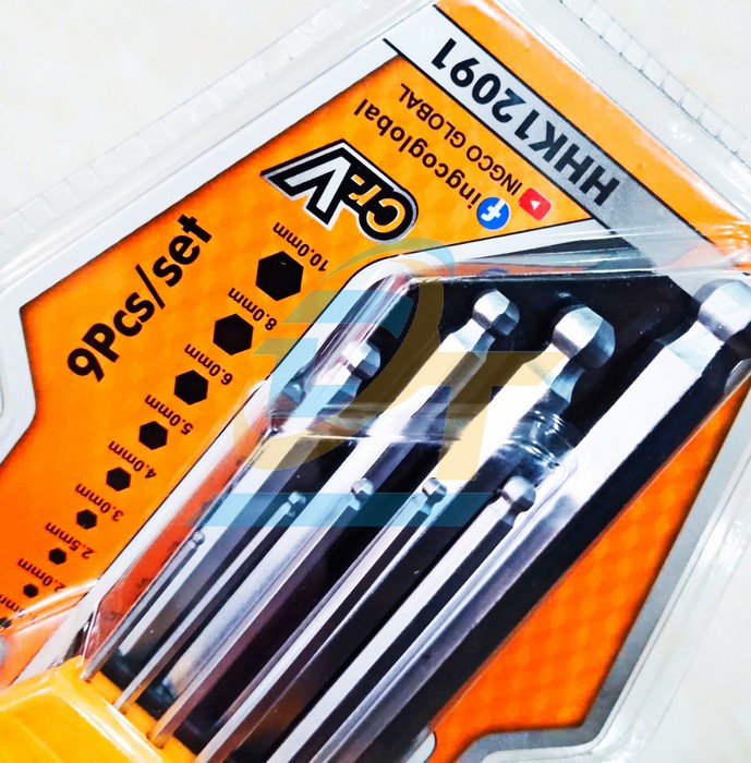 Bộ lục giác bi 9 chi tiết 1.5-10mm Ingco HHK12091  INGCO | Giá rẻ nhất - Công Ty TNHH Thương Mại Dịch Vụ Đạt Tâm