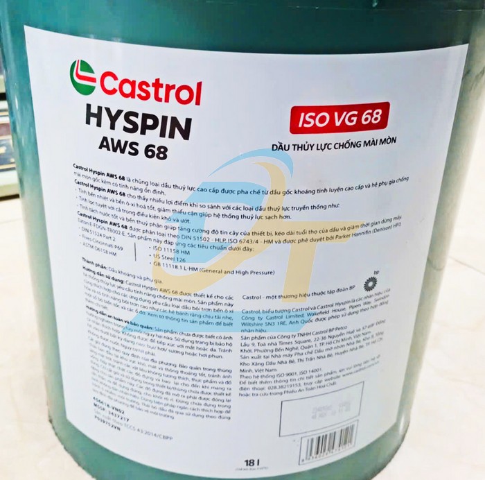 Dầu thủy lực Castrol Hyspin AWS 68 18L  CASTROL | Gi&aacute; rẻ nhất - C&ocirc;ng Ty TNHH Thương Mại Dịch Vụ Đạt T&acirc;m